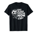 Eat Sleep Soccer Mom Life Soccer T-Shirt - Custom Art Print for Adults