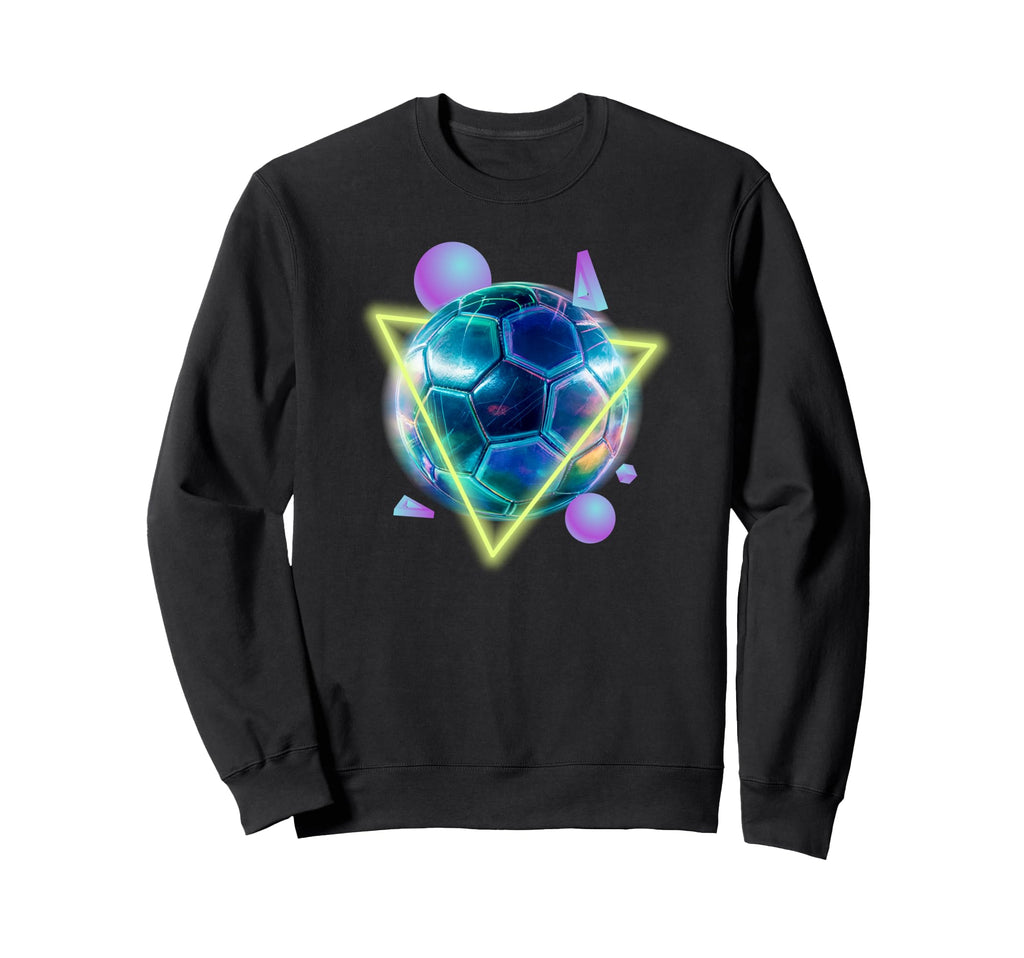 Soccer Ball Futuristic Sport Sweatshirt - Aesthetic Graphic Men Women