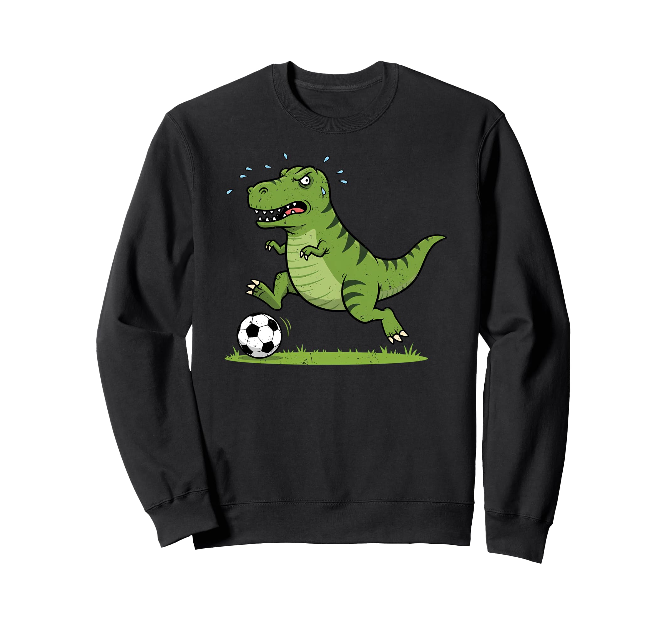 T Rex Dinosaur Playing Soccer Dino Sweatshirt - Aesthetic Graphic Unisex