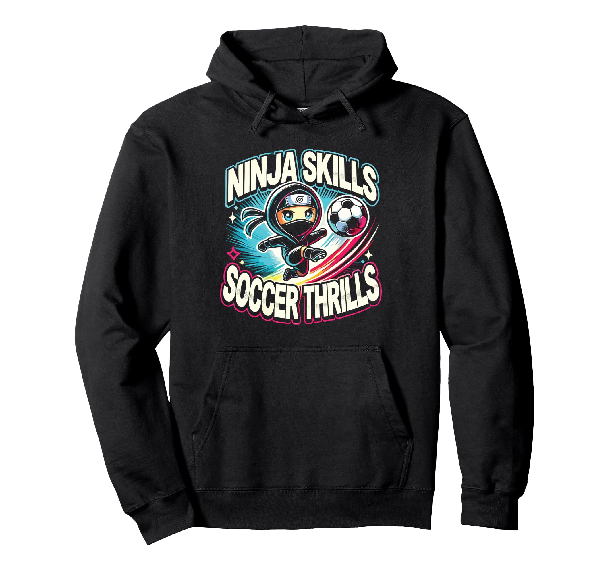 Soccer Player Ninja Skills Soccer Hoodie - Casual Everyday Wear Unisex