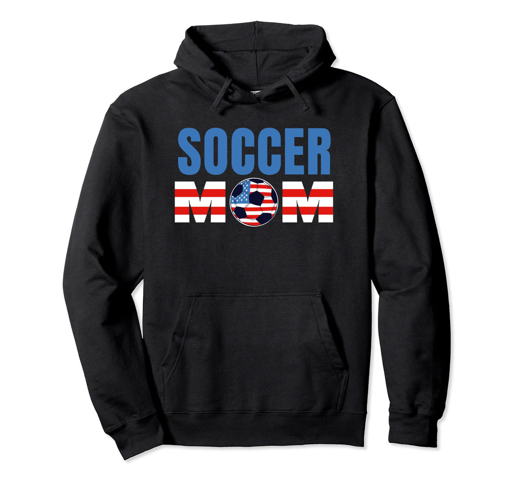 Soccer Mom Usa Soccer Ball Hoodie - Novelty Apparel Unisex