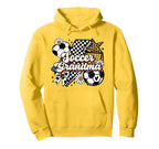 Soccer Grandma Funny Leopard Soccer Hoodie - Graphic Print for Adults