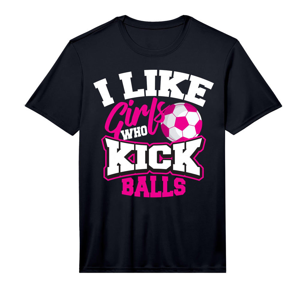 I Like Who Kick Balls Funny Soccer T-Shirt - Streetwear Style for Adults