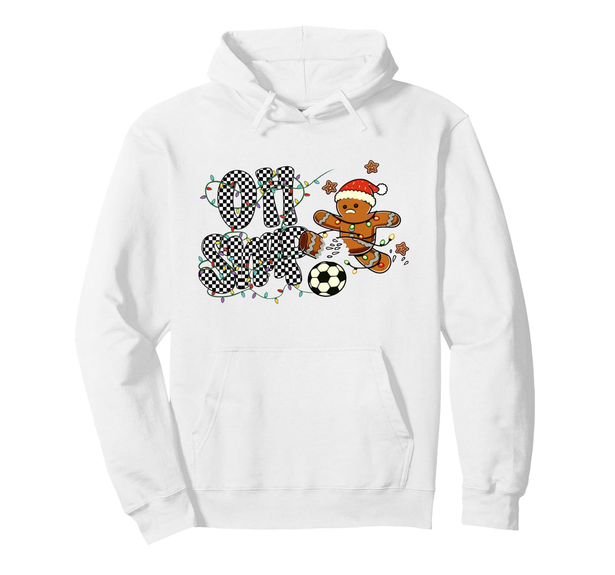 Funny Oh Snap Gingerbread Soccer Hoodie - Fun Novelty Design Men Women