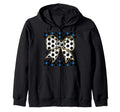 Soccer Bow Checkered Ribbon Gift Sports Hoodie - Minimalist Print Unisex