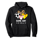 Game Day Vibes Funny Baseball Softball Hoodie - Minimalist Print Men Women