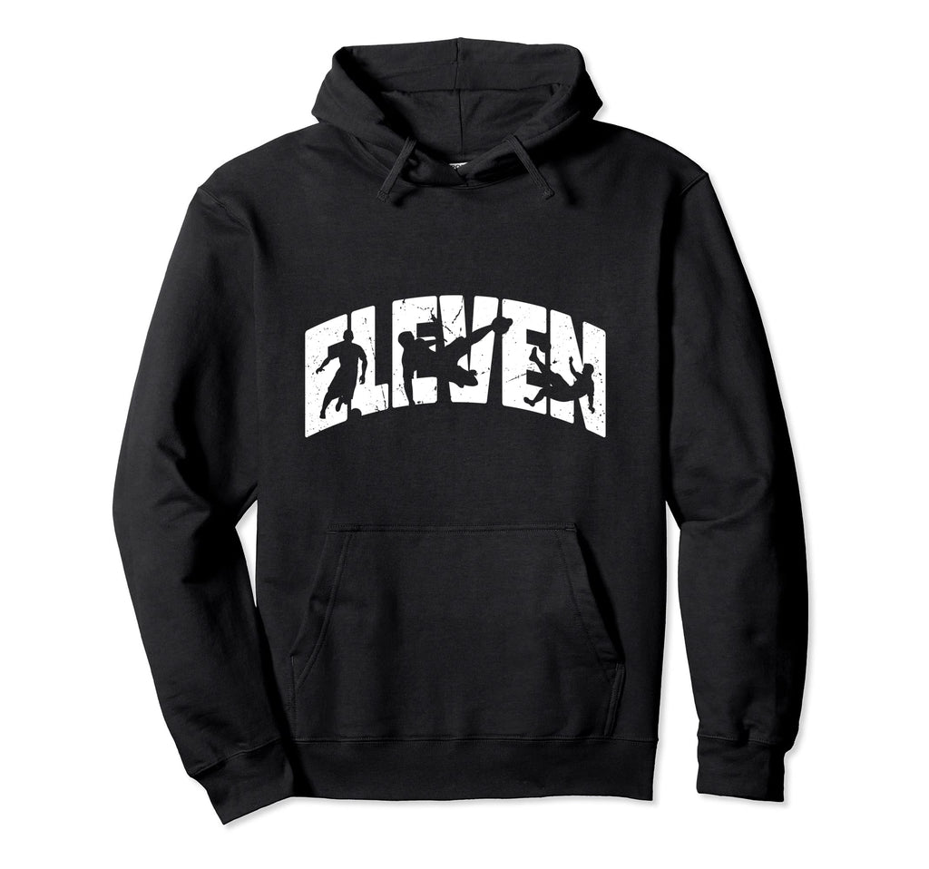 11Th Birthday Soccer 11 Years Old Hoodie - Streetwear Style Unisex