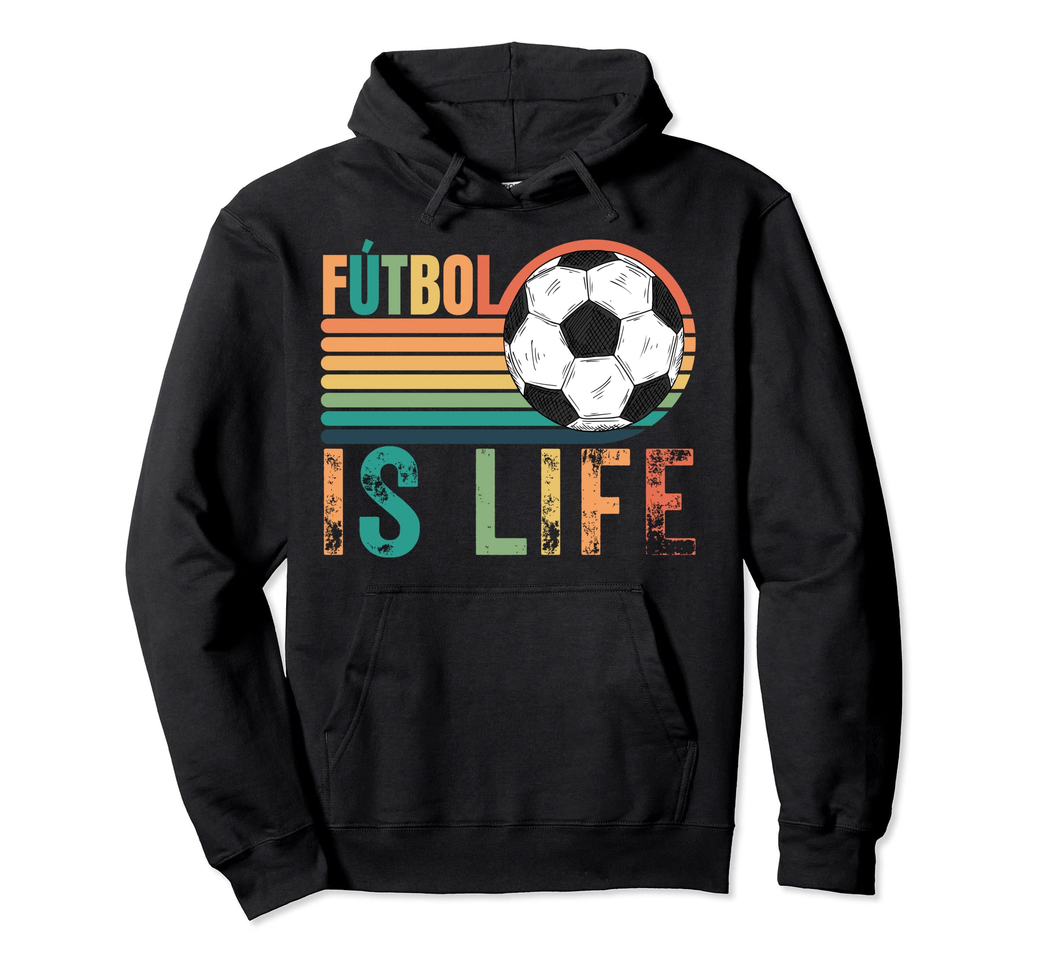 Futbol Is Life Soccer Player Lovers And Fans Hoodie - Trendy Graphic Unisex