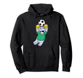 Hippo Goalkeeper Soccer Sports Hoodie - Minimalist Print Men Women