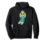 Hippo Goalkeeper Soccer Sports Hoodie - Minimalist Print Men Women