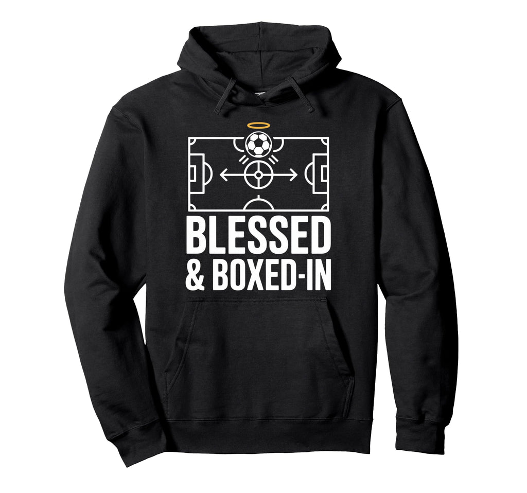 Blessed And Boxed Soccer Football Hoodie - Aesthetic Graphic Men Women