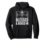 Blessed And Boxed Soccer Football Hoodie - Aesthetic Graphic Men Women