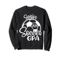 Senior Soccer Gpa 2024 Class 2024 Sweatshirt - Graphic Print for Adults