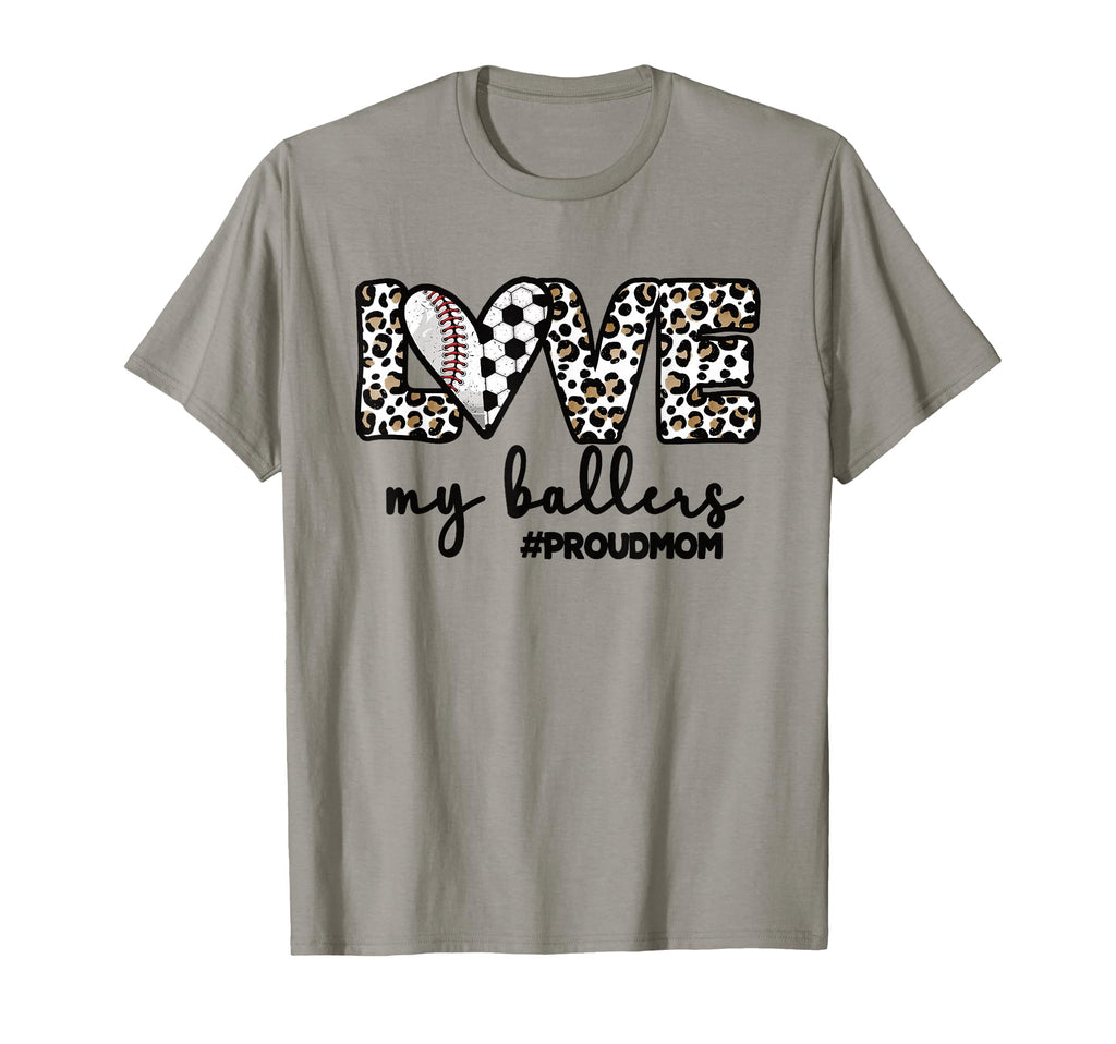 Proud Baller Mom Soccer Baseball T-Shirt - Aesthetic Graphic Men Women