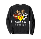 Game Day Vibes Funny Softball Sweatshirt - Streetwear Style Unisex