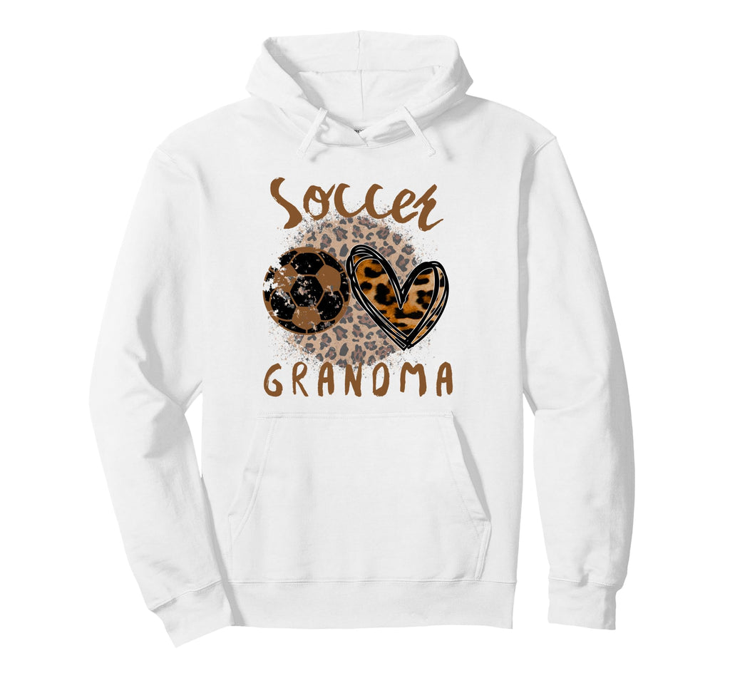 Funny Grandma Proud Soccer Lover Heart Hoodie - Unique Graphic Unisex