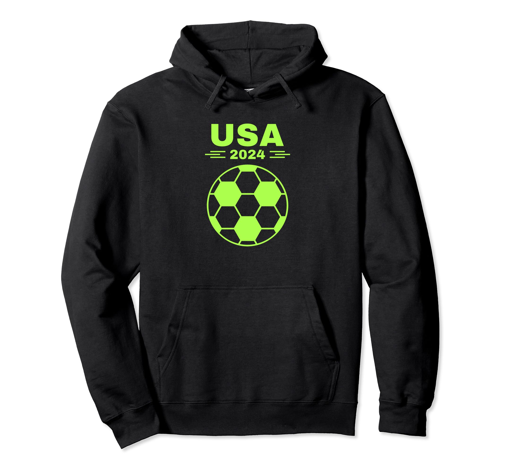 American Flag Soccer Womens Soccer Hoodie - Fun Novelty Design for Adults