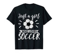 Just Who Loves Soccer Soccer Player T-Shirt - Trendy Graphic Unisex