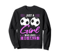 Just Who Loves Big Balls Soccer Sweatshirt - Graphic Print Unisex