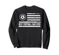 Football Soccer Coach Us American Flag Sweatshirt - Graphic Print Unisex