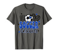 Soccer Grandma Leopard Funny Soccer T-Shirt - Minimalist Print for Adults