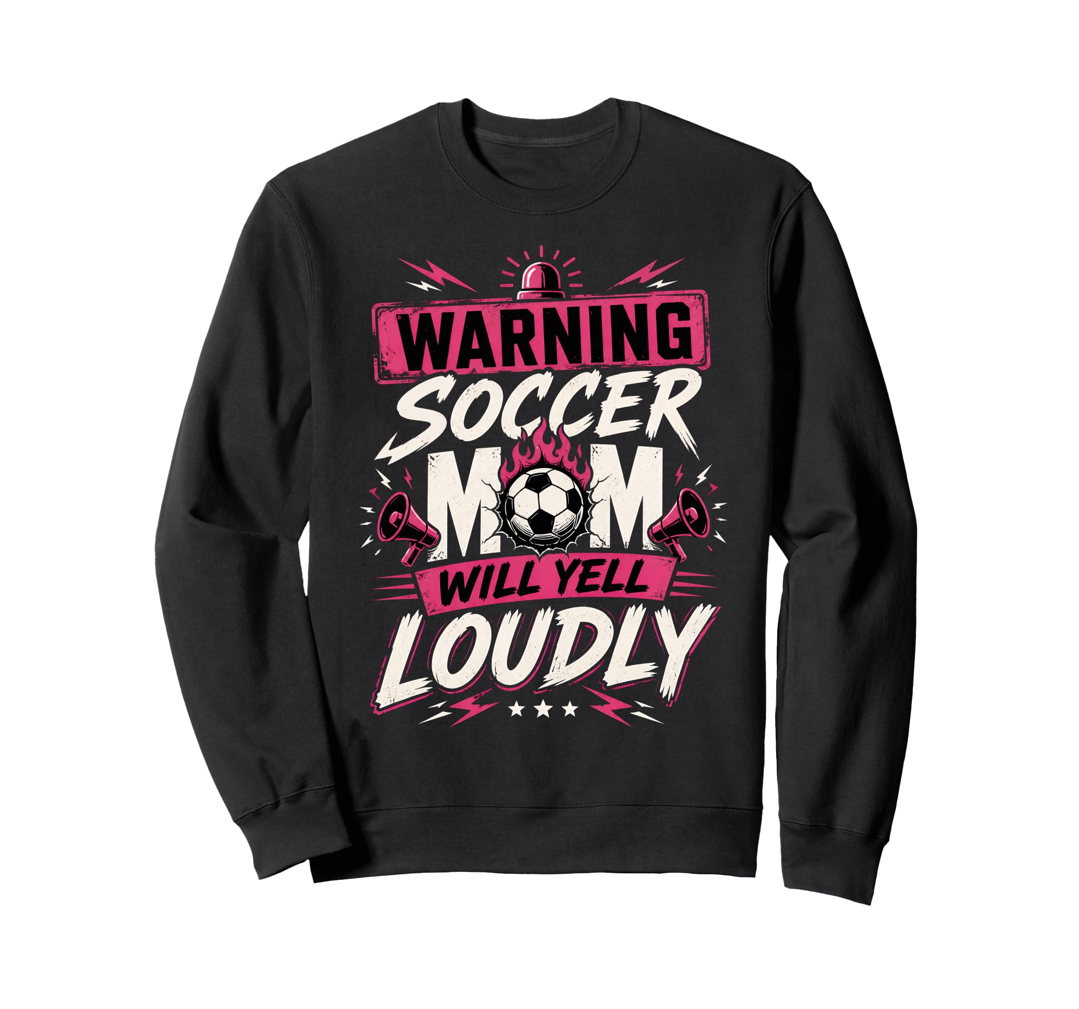 Warning This Soccer Mom Will Sweatshirt - Fun Novelty Design Men Women