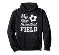 My Heart Is That Field Soccer Player Hoodie - Aesthetic Graphic Men Women