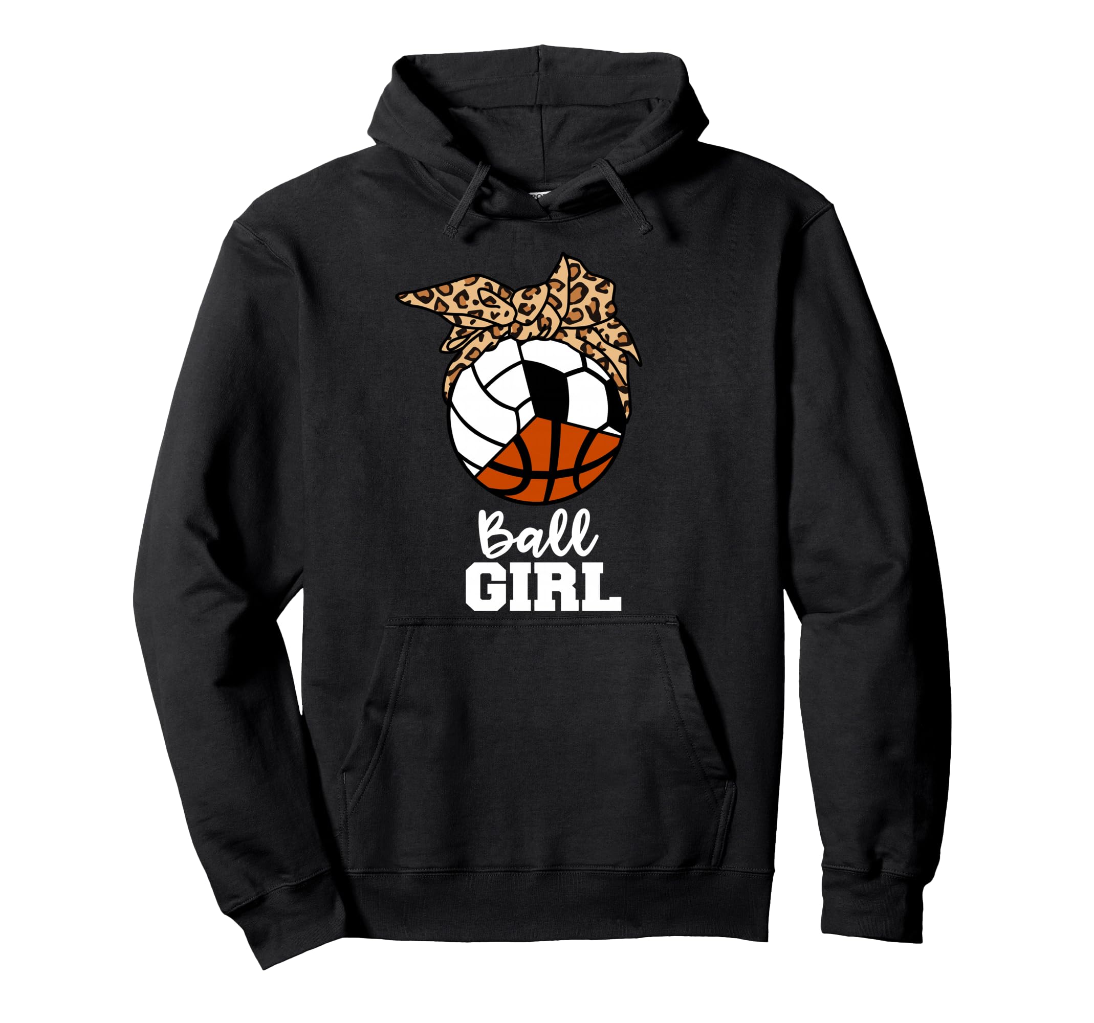 Ball Funny Soccer Volleyball Basketball Hoodie - Trendy Graphic for Adults