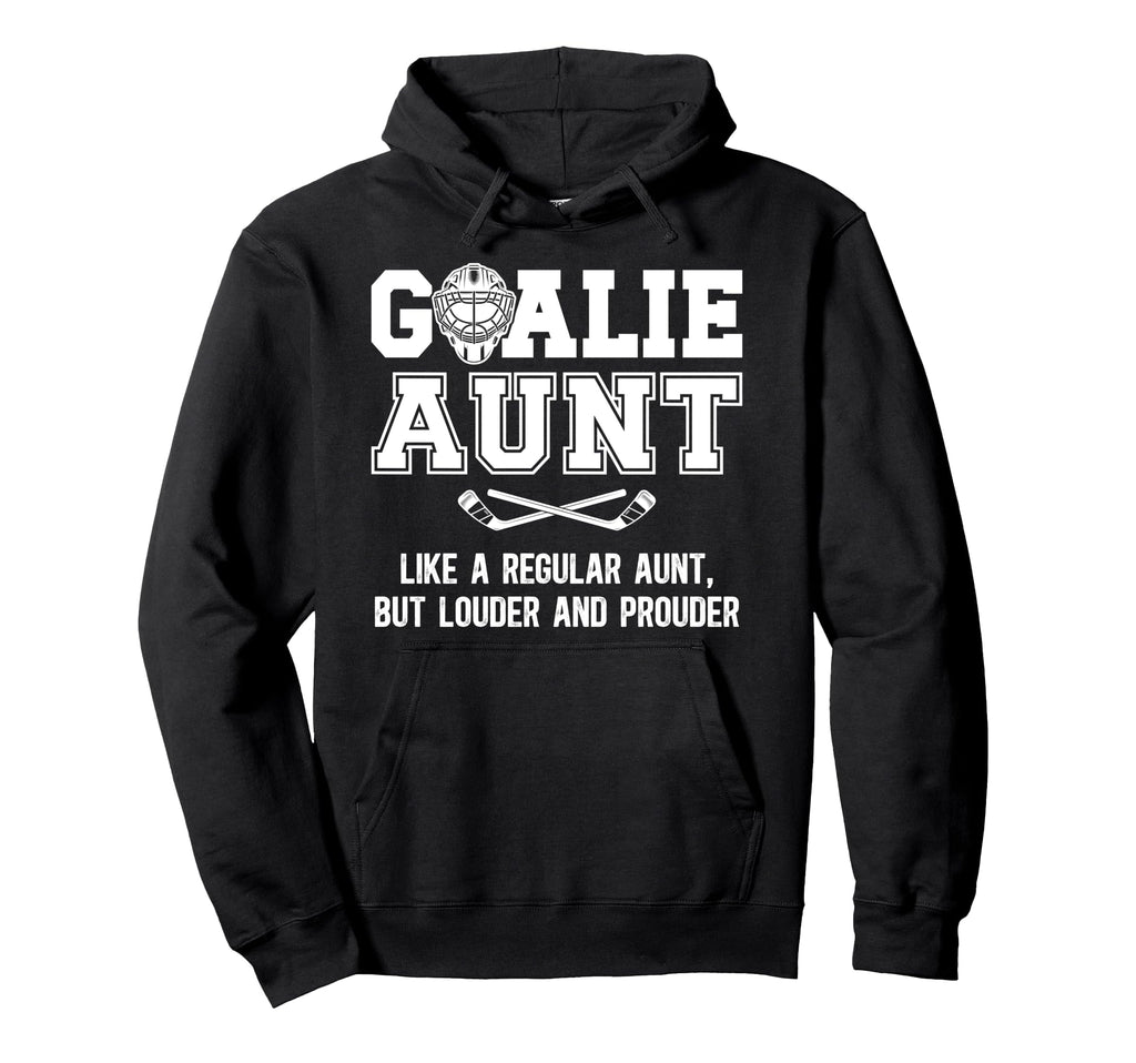 Hockey Goalie Aunt Definition Hockey Hoodie - Minimalist Print Men Women