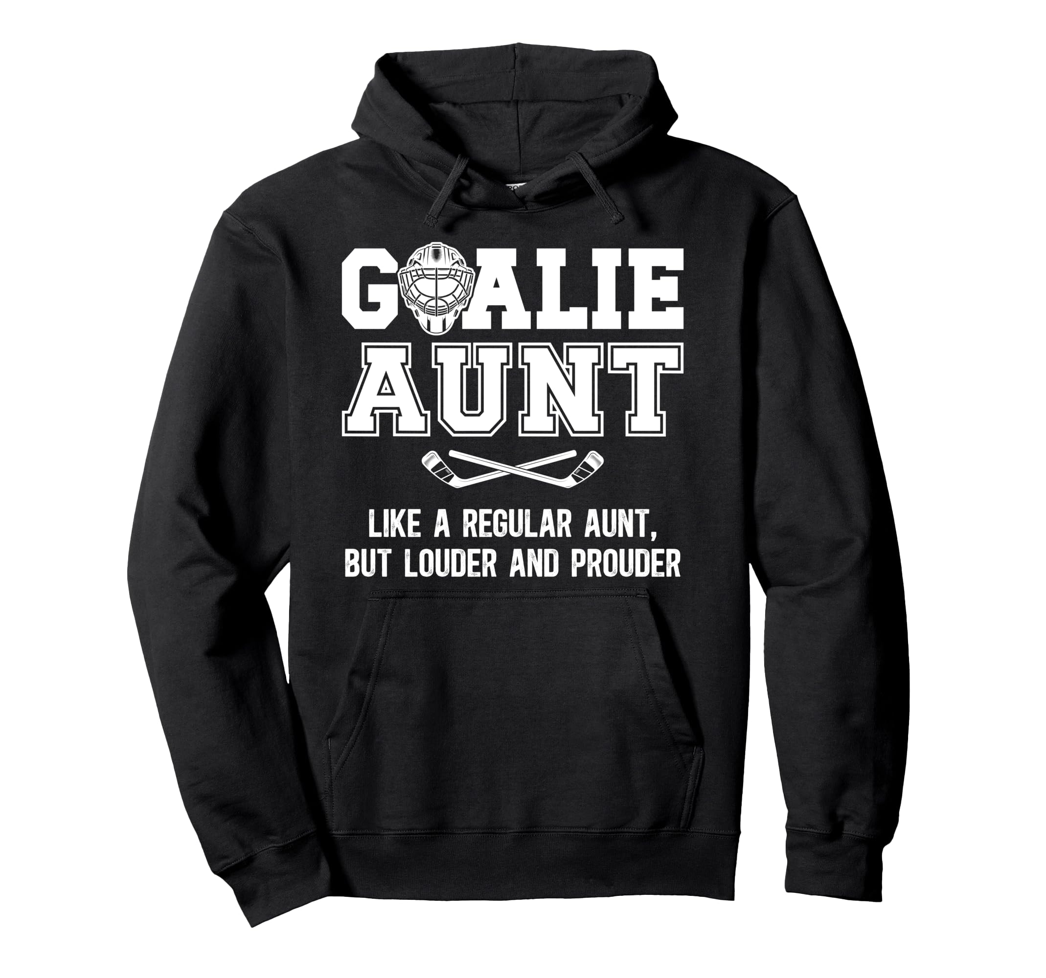 Hockey Goalie Aunt Definition Hockey Hoodie - Minimalist Print Men Women