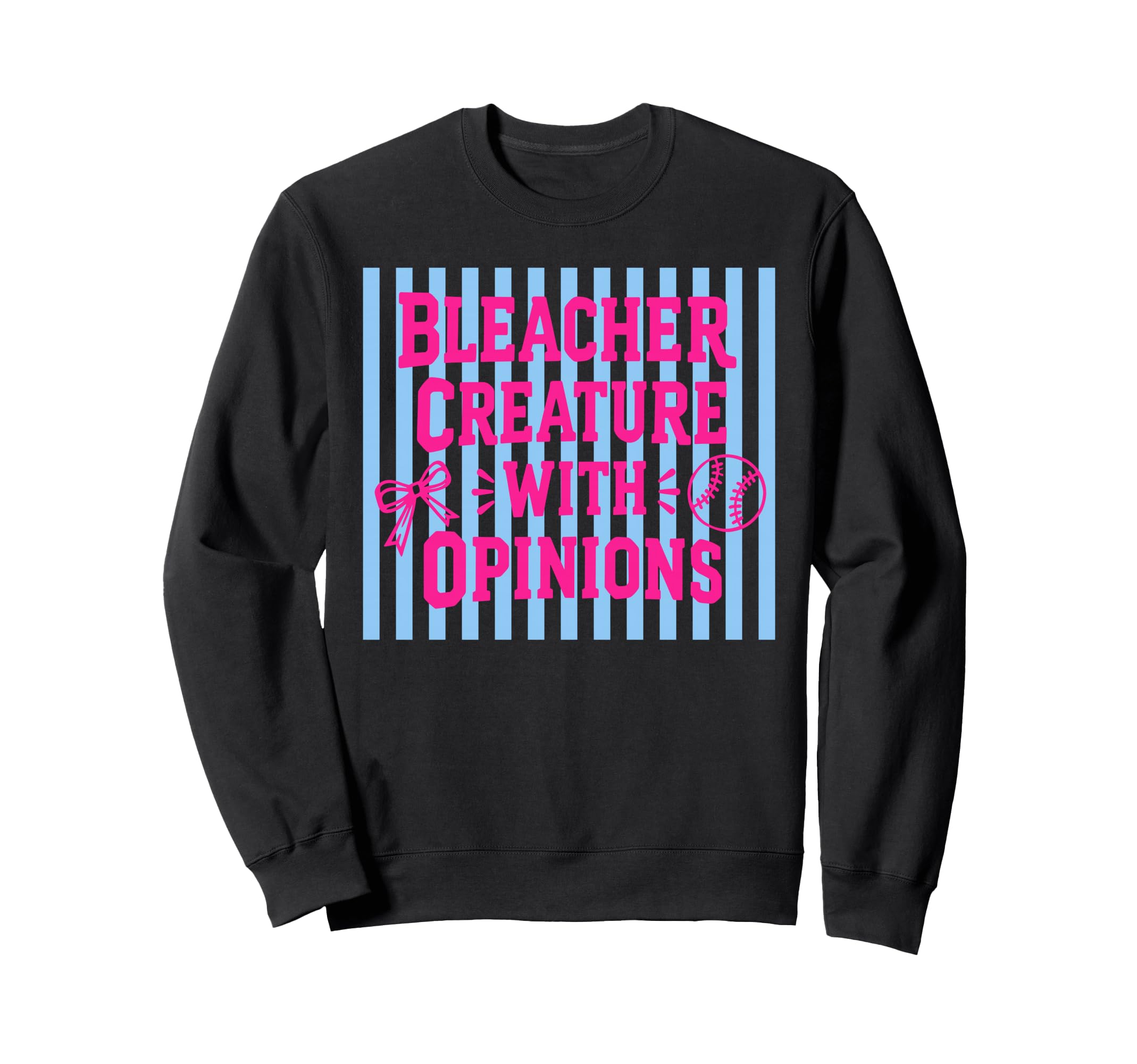Bleacher Creature Opinions Funny Sweatshirt - Unique Graphic for Adults