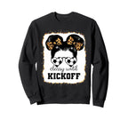 Classy Until Kickoff Bleached Leopard Sweatshirt - Minimalist Print Unisex