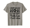 F Bomb Scoccer Mom Tattoos Pretty Eyes T-Shirt - Trendy Graphic Men Women