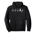 Soccer Heartbeat Soccer Player Hoodie - Graphic Print for Adults