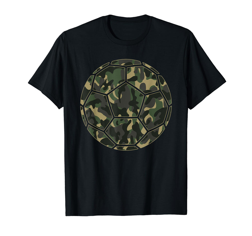 Soccer Player Camo Soccer Lover T-Shirt - Unique Graphic Men Women