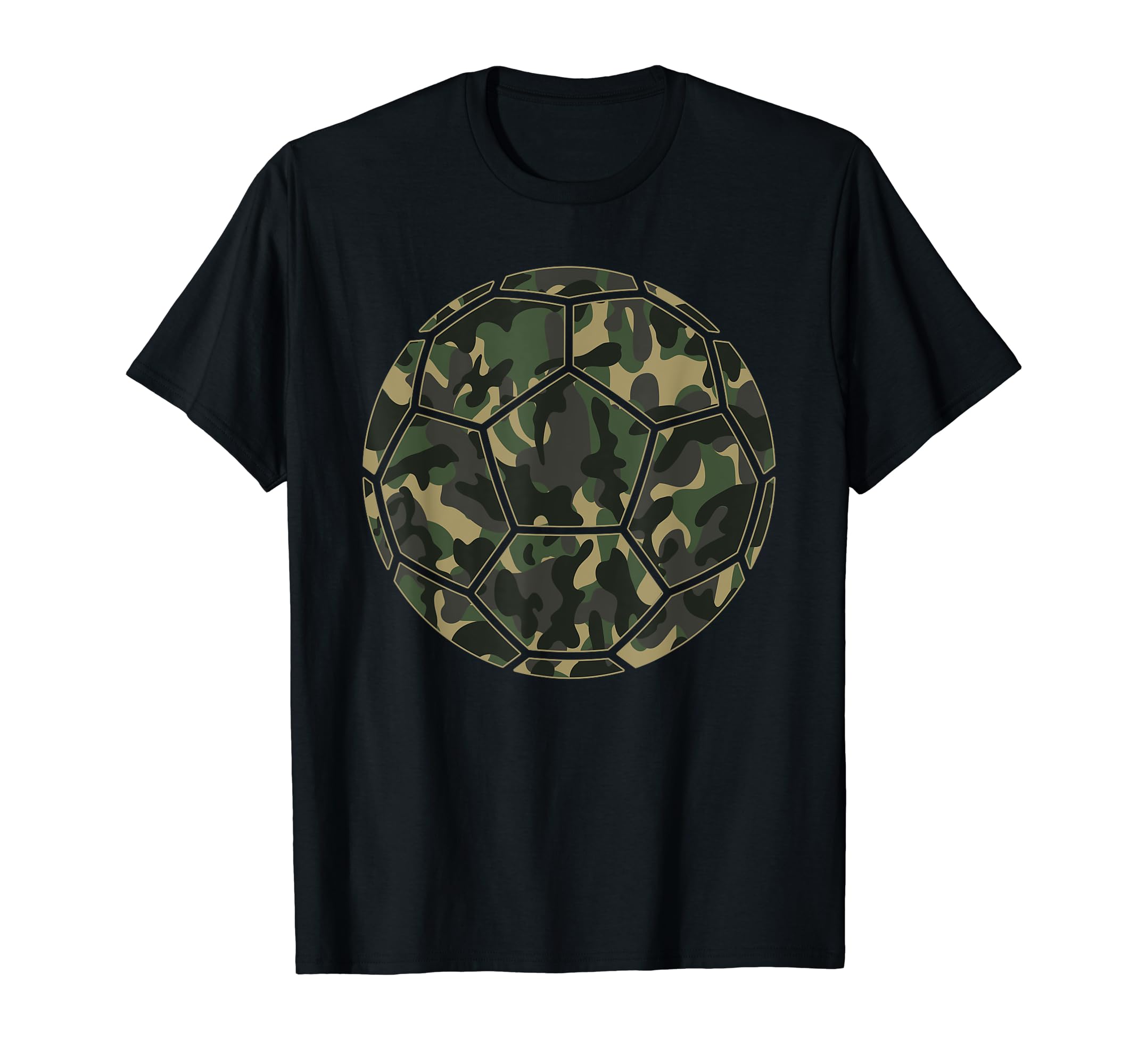 Soccer Player Camo Soccer Lover T-Shirt - Unique Graphic Men Women