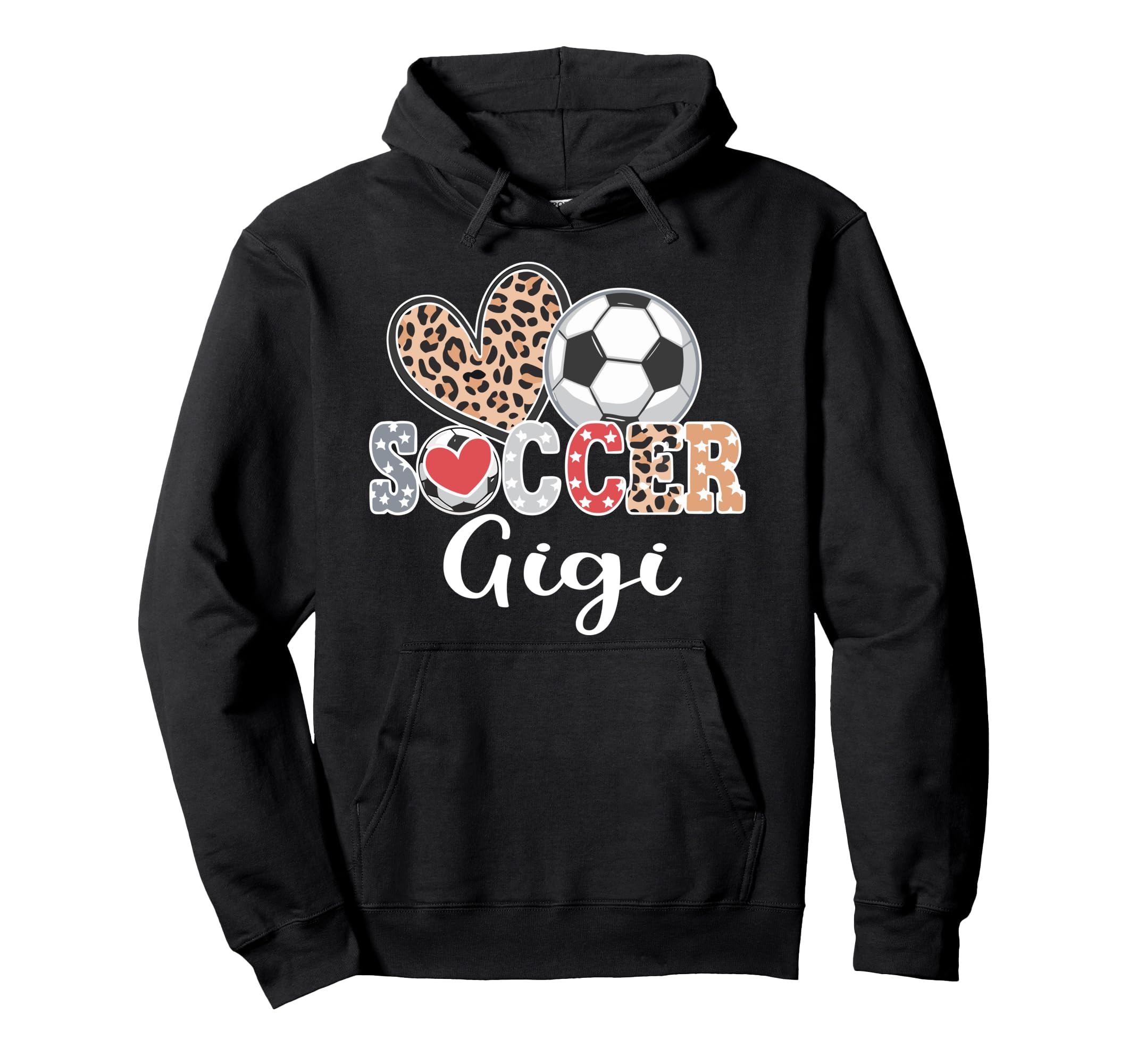 Soccer Gigi Leopard Heart Hoodie - Streetwear Style for Adults