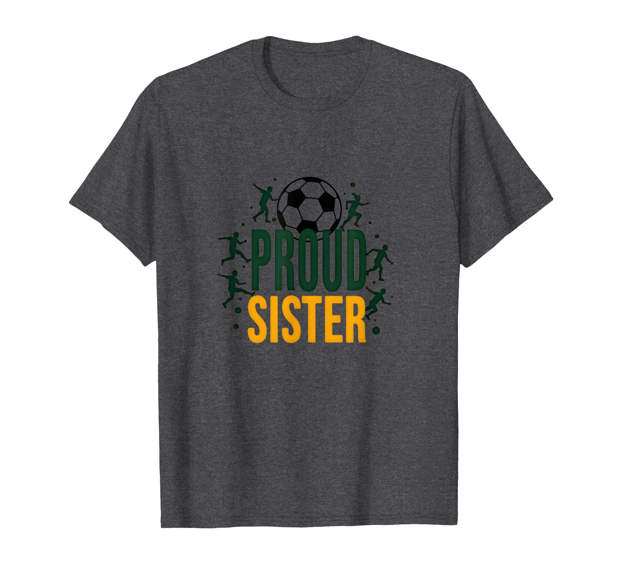 Proud Soccer Sister Sporty Family T-Shirt - Minimalist Print for Adults