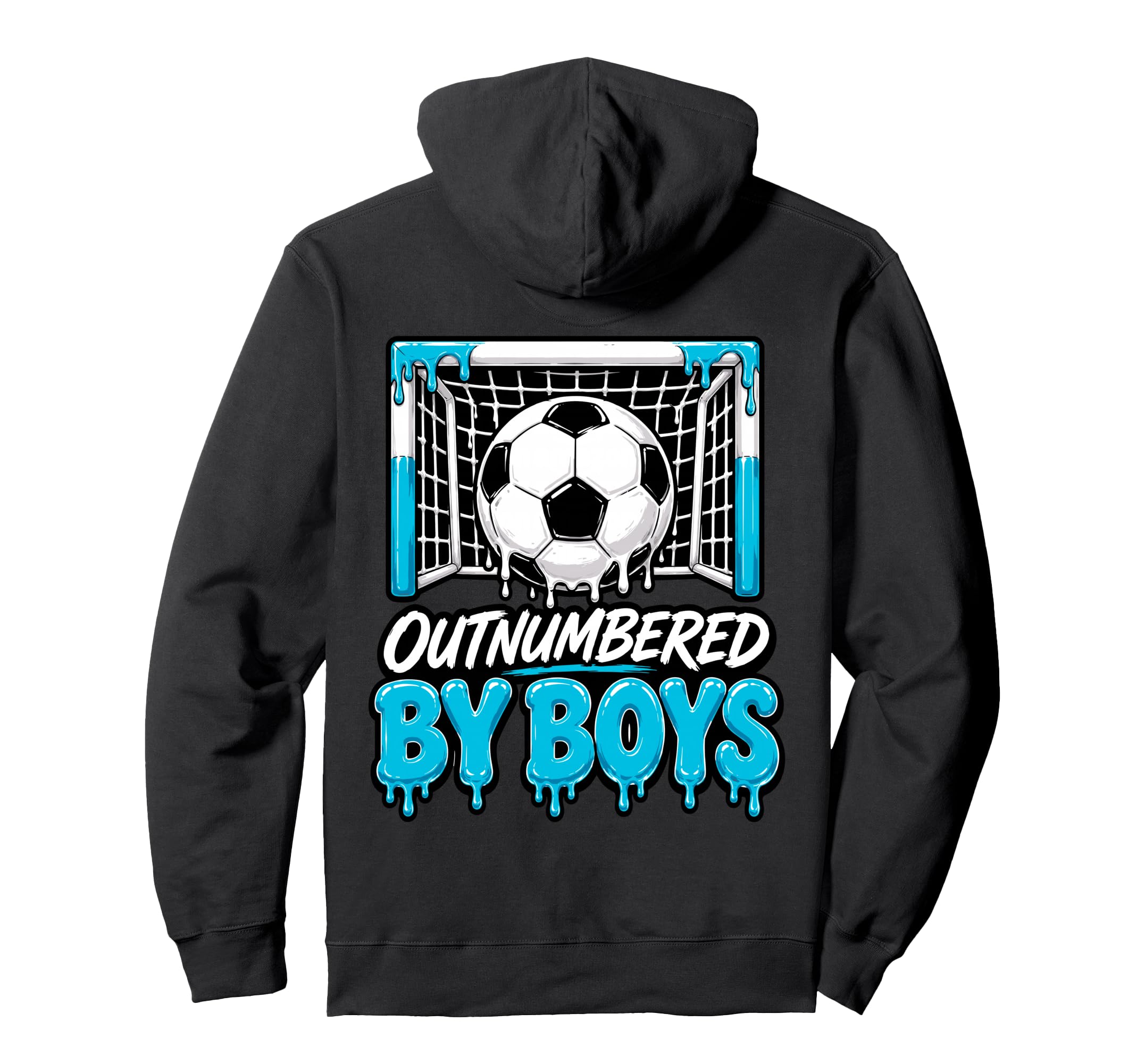 Soccer Mom Drip Funny Outnumbered Hoodie - Fun Novelty Design Men Women