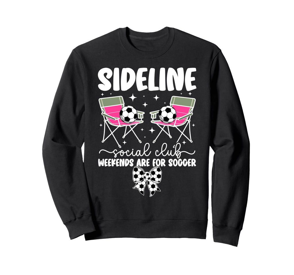 Weekends Are Soccer Mom Soccer Sweatshirt - Aesthetic Graphic Unisex