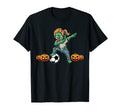 Female Zombie Halloween Soccer Lover T-Shirt - Graphic Print Men Women