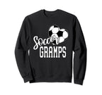 Soccer Ball Heart Soccer Gramps Sweatshirt - Streetwear Style Unisex