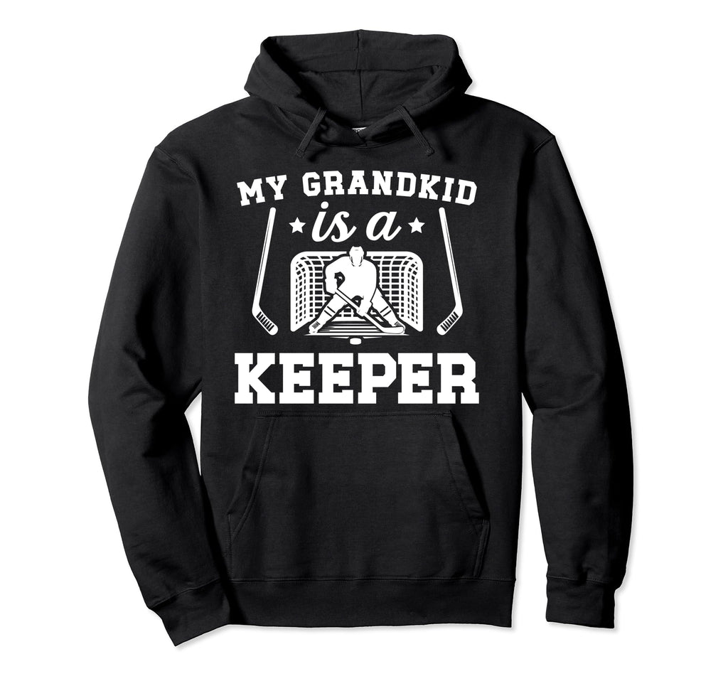 Proud Hockey Goalkeeper Grandpa Hoodie - Aesthetic Graphic for Adults