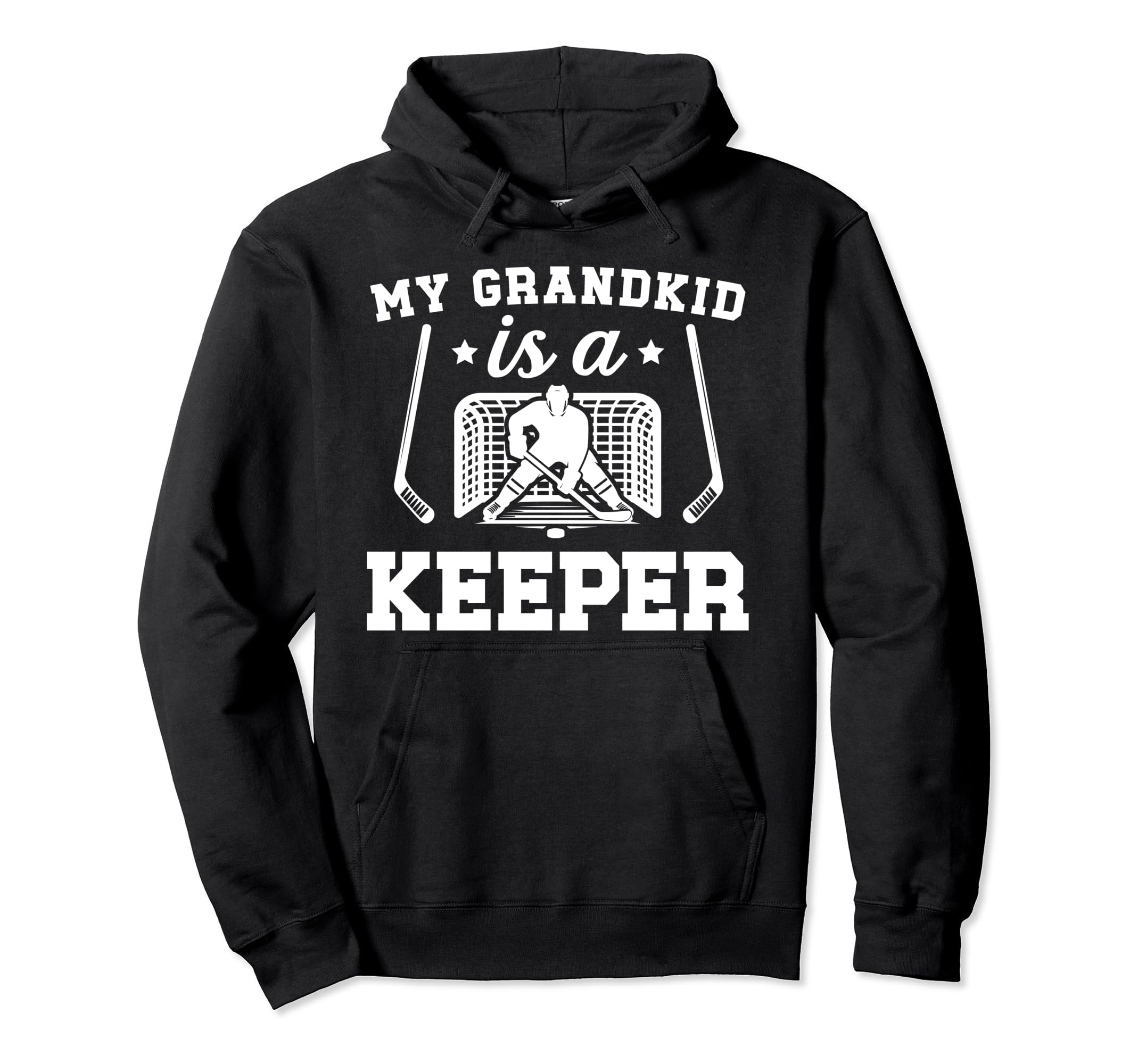 Proud Hockey Goalkeeper Grandpa Hoodie - Aesthetic Graphic for Adults