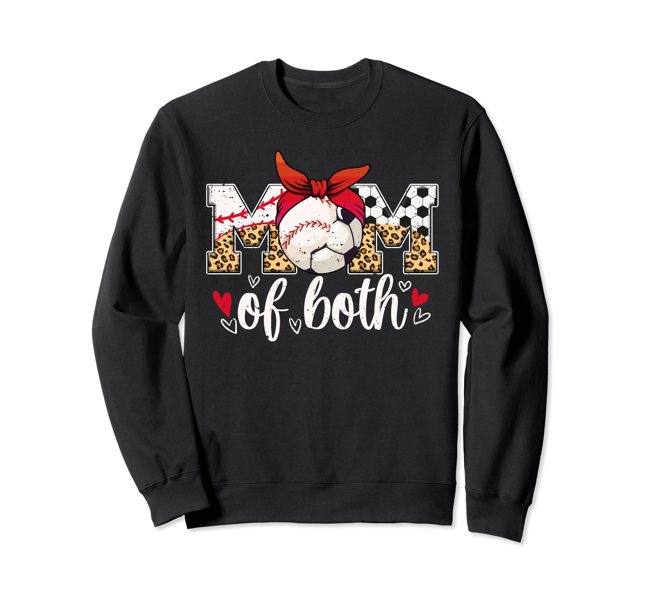Mom Both Baseball Soccer Mom Sweatshirt - Aesthetic Graphic Men Women