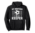 Proud Soccer Keeper Brother Soccer Hoodie - Graphic Print for Adults