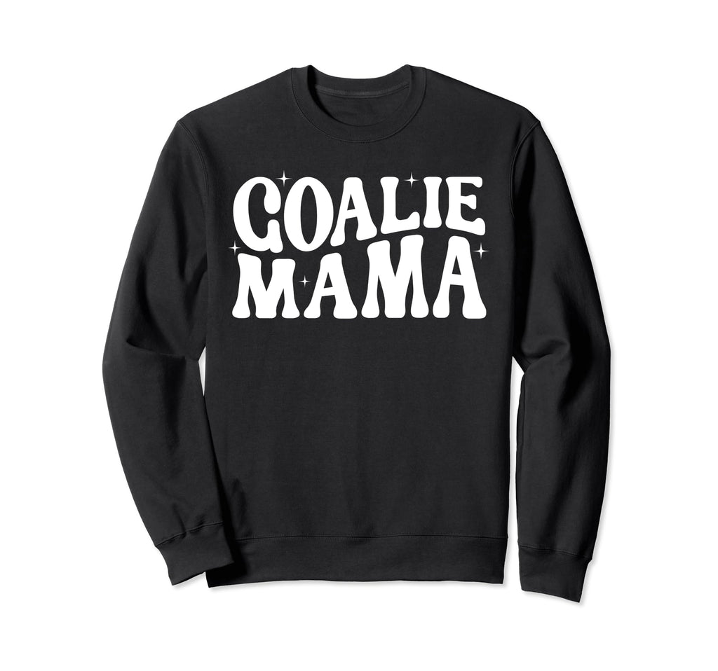 Goalie Mama Goalie Mom Lacrosse Sweatshirt - Trendy Graphic for Adults