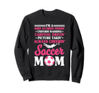 Shin Guard Supportive Cheering Sweatshirt - Graphic Print for Adults