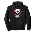 Football Skull Dark Soccer Vibes Hoodie - Novelty Apparel Men Women
