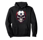 Football Skull Dark Soccer Vibes Hoodie - Novelty Apparel Men Women